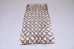 Vintage handmade moroccan berber runner rug  2.6 FT X 7 FT