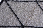 Small beni ourain runner rug 2.7 x 4.5 Feet