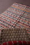 Moroccan rug kilim 4.9 ft x 8.3 ft
