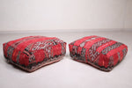 Two Bohemian poufs berber ottoman for sale