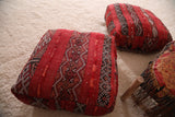 Two Bohemian poufs berber ottoman for sale