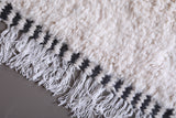 Handmade Berber Simple Rug - All Wool Moroccan Carpet - Custom Rug
