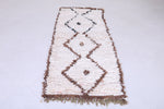 Vintage handmade moroccan berber runner rug 2.2 FT X 5.9 FT