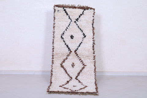 Vintage handmade moroccan berber runner rug 2.2 FT X 5.9 FT