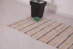 Vintage moroccan berber handwoven kilim rug 3.2 FT X 5.9 FT