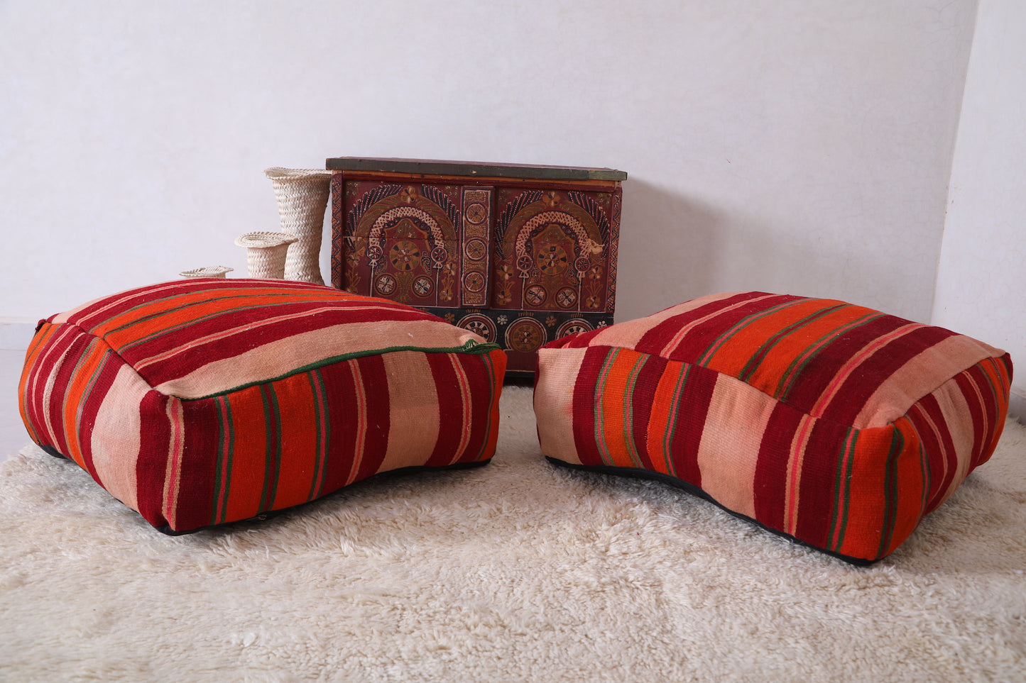Two Ottoman Moroccan Pillows for Home Decor