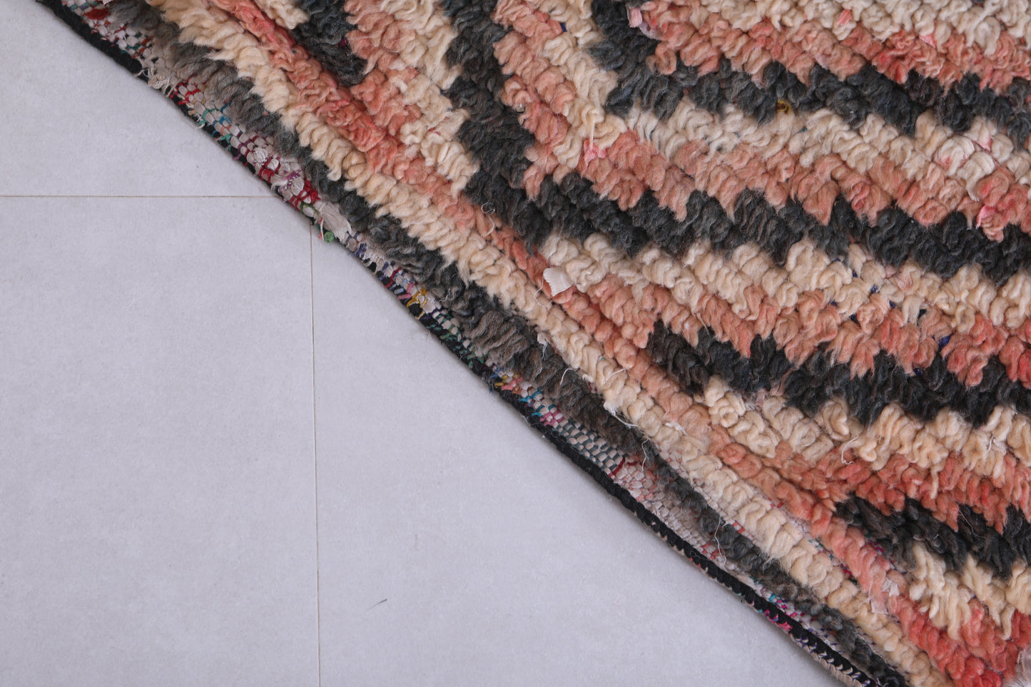 Vintage handmade moroccan berber runner rug 2.8 FT X 7.8 FT