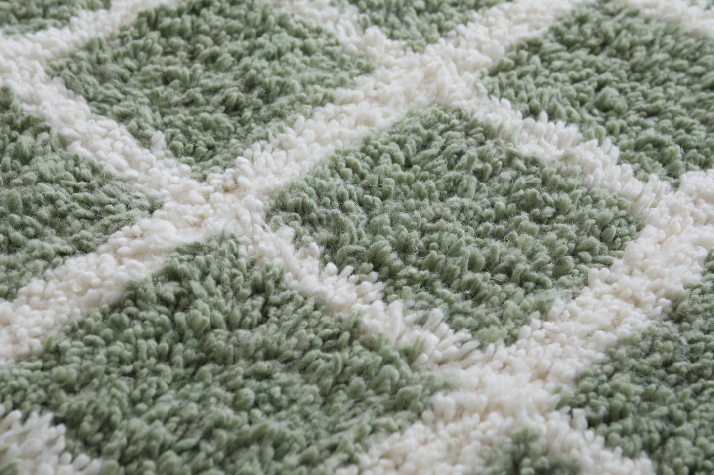 Moroccan Green checkered rug - Checkered rug - Moroccan rug