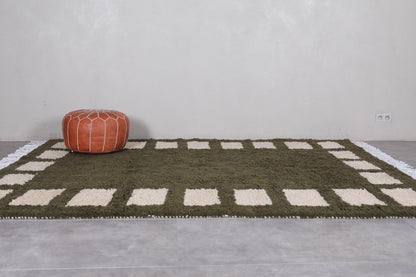 Beni ourain rug Green - Custom Moroccan area rug