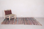 Vintage moroccan handwoven kilim rug 4.7 FT X 7.6 FT