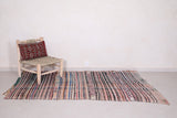 Vintage moroccan handwoven kilim rug 4.7 FT X 7.6 FT