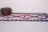 Vintage moroccan runner rug3.9 FT X 7.9 FT