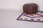 Vintage moroccan runner rug3.9 FT X 7.9 FT