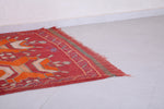 Handmade Moroccan Red Rug Runner 4 X 10 Feet
