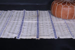 Vintage berber handwoven kilim wedding blanket 3.9 FT X 6.2 FT