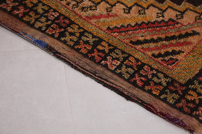 Old Moroccan rug 3.7 X 7.8 Feet