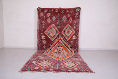 Vintage Moroccan Rug 5.9 x 12.6 Feet - Handwoven Wool Carpet - moroccan rug