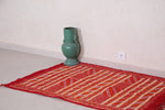 Vintage Berber kilim 3.2 ft x 4.2 ft