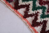 Vintage handmade moroccan berber runner rug  2.6 FT X 5.8 FT