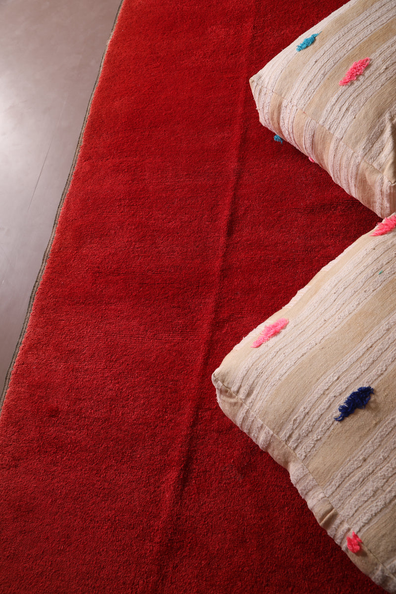 Two Ottoman pillows in beige kilim - Moroccan kilim pouf