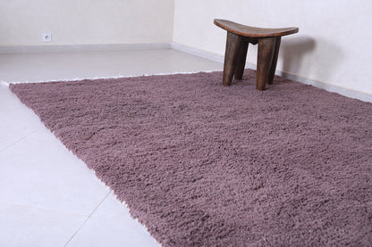 Custom Moroccan solid rug - Moroccan rug Dark purple