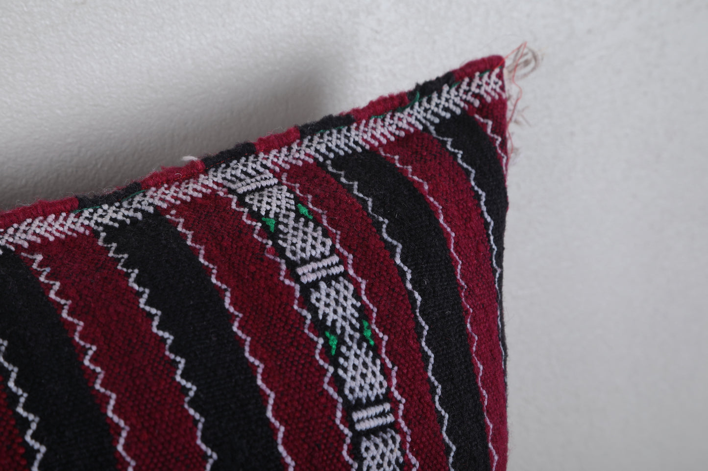 Vintage Moroccan Kilim Pillow 17.3 INCHES X 22 INCHES