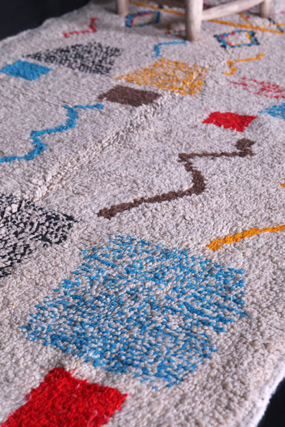 Moroccan azilal rug 3.6 X 6.5 Feet