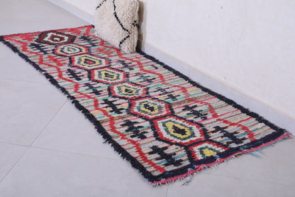 Colorful Moroccan Hallway Rug 2.4 X 6.4 Feet
