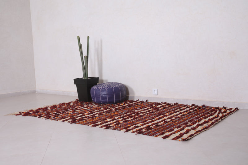 Handwoven Moroccan Kilim Rug - 4.9x8.3 ft - Handwoven Kilim