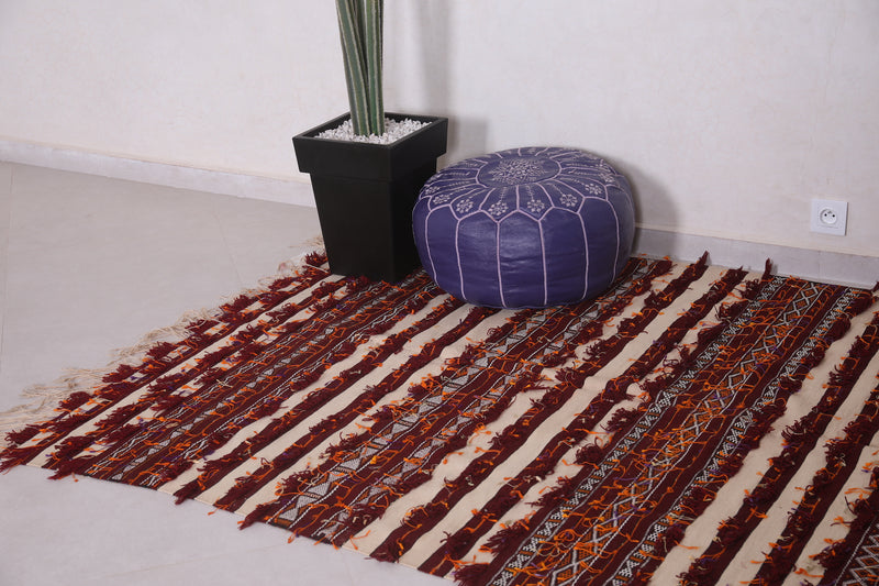 Handwoven Moroccan Kilim Rug - 4.9x8.3 ft - Handwoven Kilim