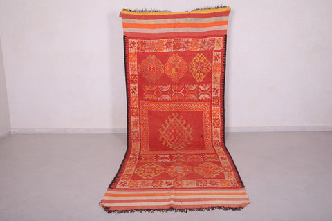 Vintage Moroccan Hallway Rug 4.3 x 11.3 Feet