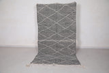Gray Moroccan rug 4.6 FT X 8.4 FT