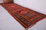 Vintage handmade moroccan runner rug  2.7 FT X 9.5 FT