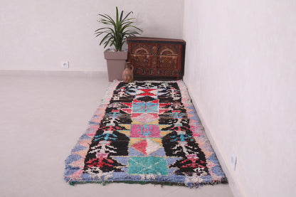 Colorful Berber runner rug 3 x 8.4 Feet