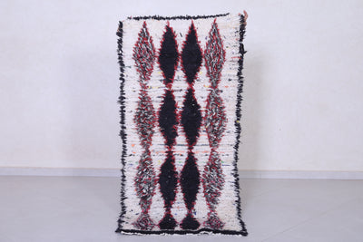 Vintage Moroccan Area Rug 2.5 X 5.3 Feet - Runner moroccan rugs