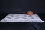 Handmade trellis berber rug 5.8 X 8.4 Feet