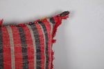 Red Moroccan Kilim Pillow 16.5 INCHES X 17.7 INCHES