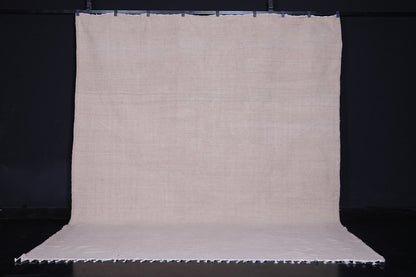 Berber solid beige rug - Moroccan solid rug - Handmade beige rug