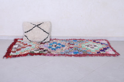 Vintage handmade moroccan berber runner rug 2.2 FT X 5.7 FT