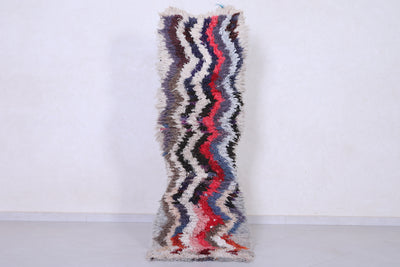 Handmade Hallway Rug Shag 2.2 X 5.4 Feet - Runner moroccan rugs