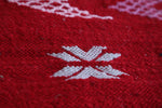 Red berber rug 3.3 ft x 4.6 ft