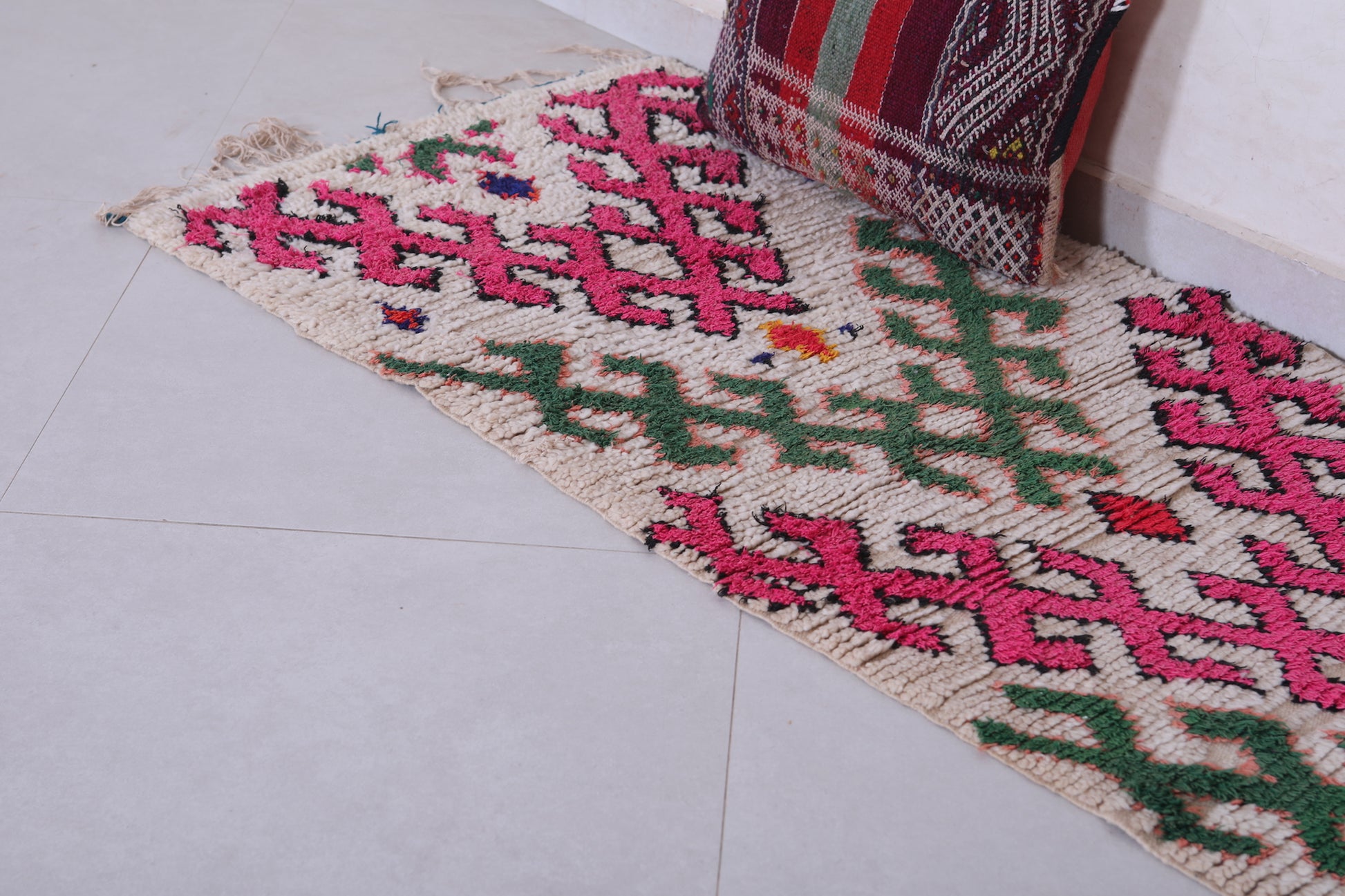 Colorful Moroccan Hallway Rug 2.3 X 5.6 Feet