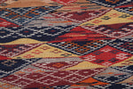 Moroccan handwoven kilim 3.5 FT X 5.8 FT