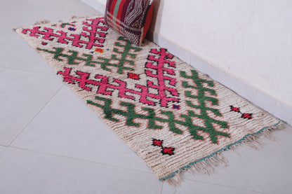 Colorful Moroccan Hallway Rug 2.3 X 5.6 Feet