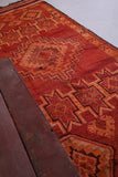 Vintage handmade moroccan hallway rug 5.1 FT X 14.5 FT