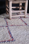 Handmade berber area rug 2.9 X 4.3 Feet