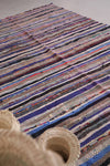 Colorful Runner Boucherouite rug 4.3 x 7.7 Feet