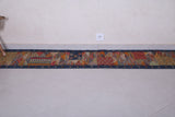 Moroccan colorful handwoven kilim 2 FT X 8.3 FT