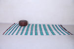 Striped Moroccan Kilim Blue 5.4 X 11.1 Feet