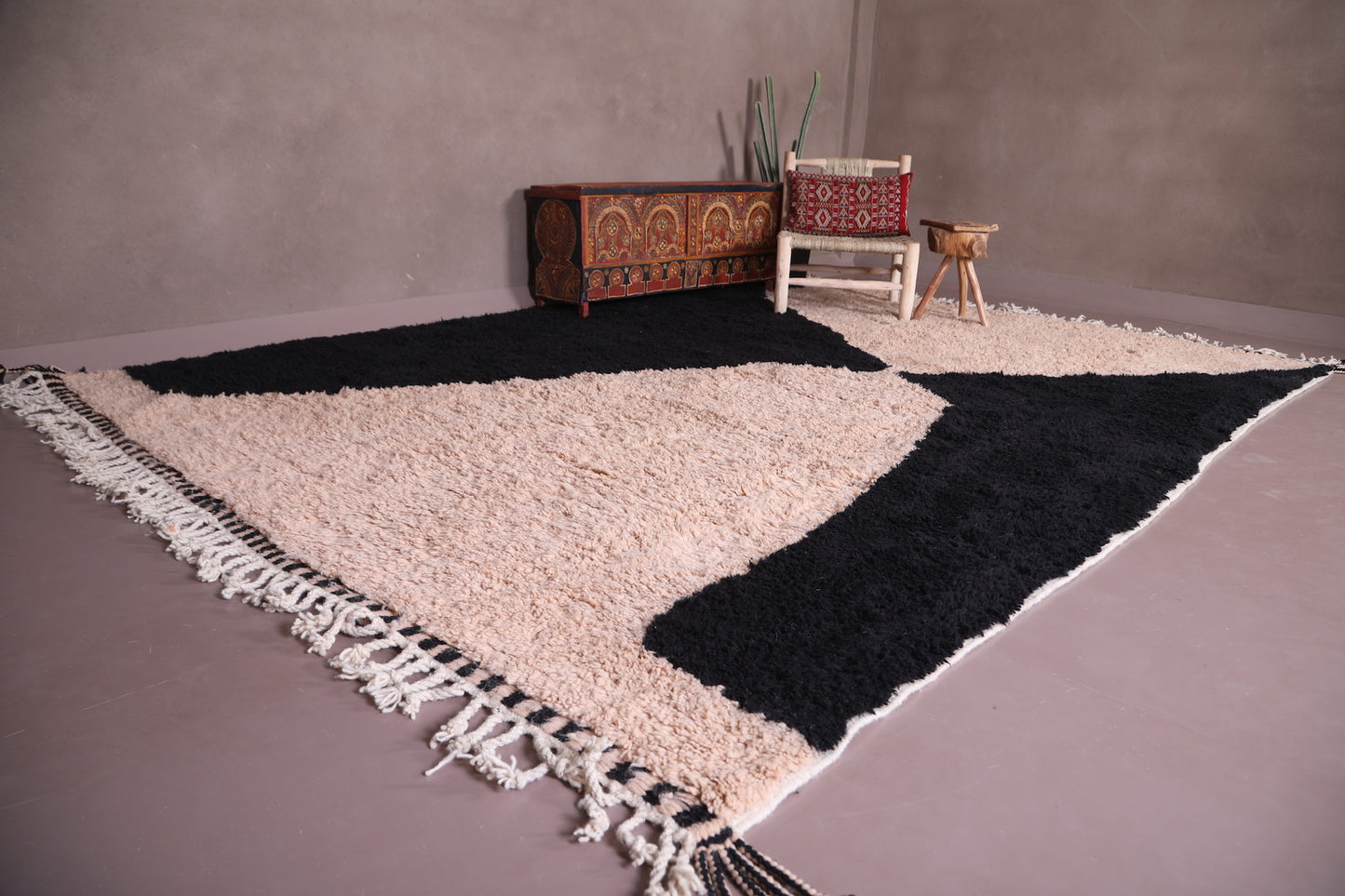 Custom Moroccan azilal rug - handmade berber carpet